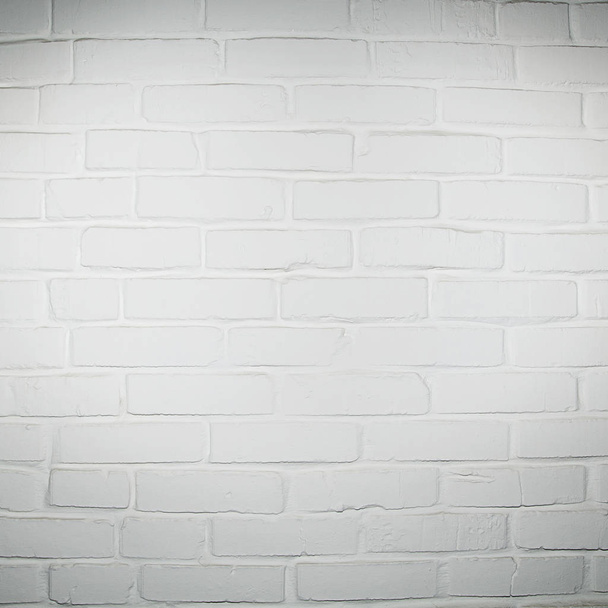 Hintergrund der weißen Backsteinmauer - Foto, Bild