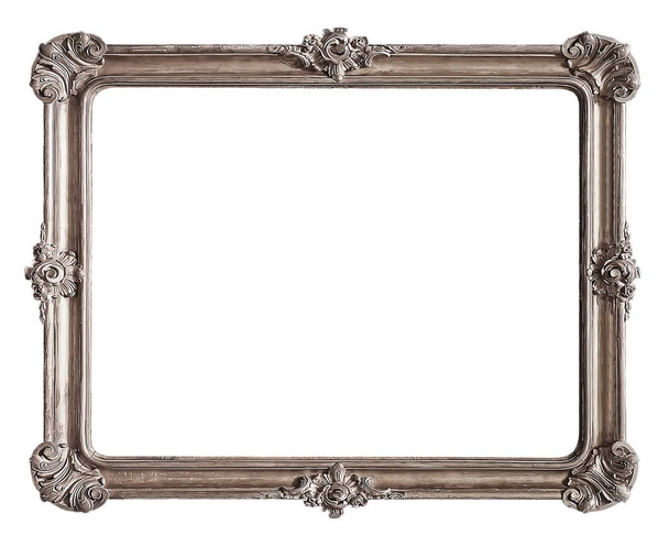Stříbrný rám pro obrazy, zrcadla nebo fotografie - Fotografie, Obrázek
