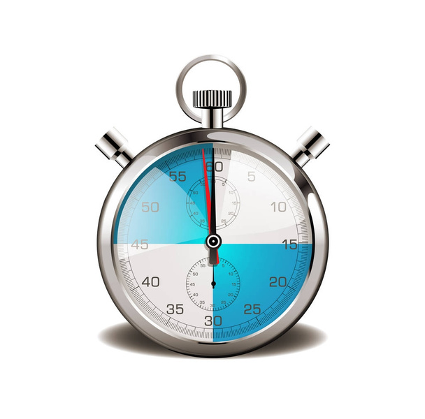 Stopwatch - promotion every quarter of an hour  - Вектор,изображение