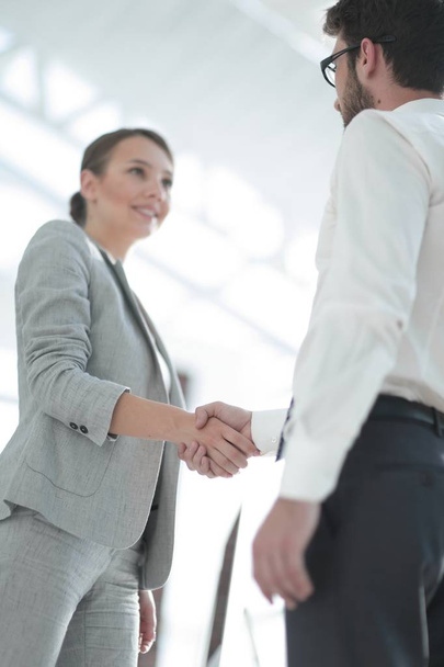close-up. handshake business partners - Фото, изображение