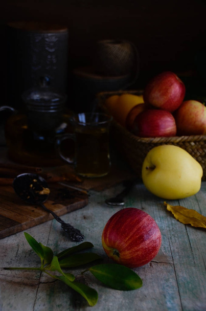 organická červená jablka - Fotografie, Obrázek