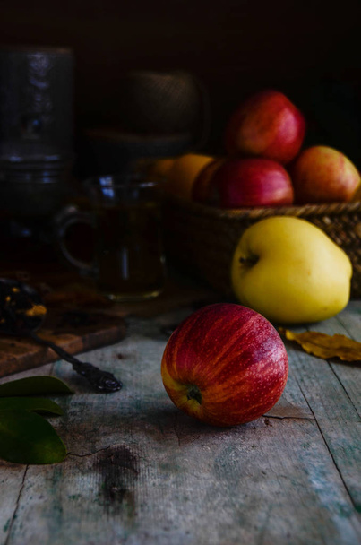 Organic red Apples - Фото, изображение
