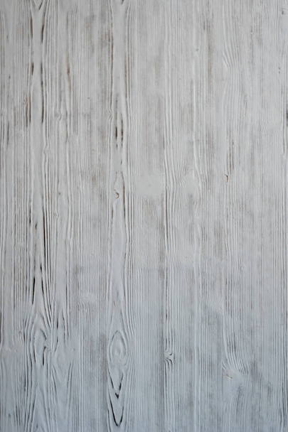 background with wooden table wall Board covered with white old paint - Foto, afbeelding