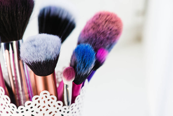 Makeup brush isolated on white background - Photo, Image