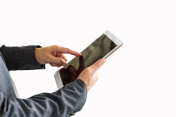 Професійний бізнесмен використовує цифровий планшет
  - Фото, зображення