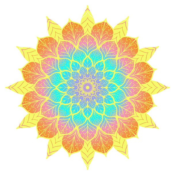 Flower color Mandala - Вектор,изображение