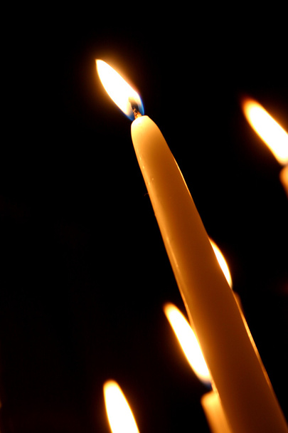 ενιαία λευκό κερί - Φωτογραφία, εικόνα