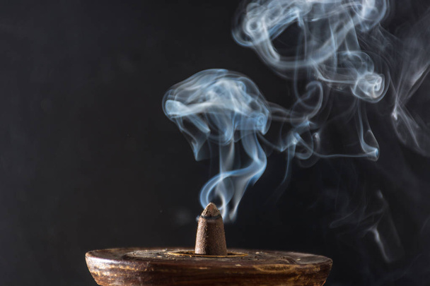 photograph of smoke caused by various incenses  - 写真・画像