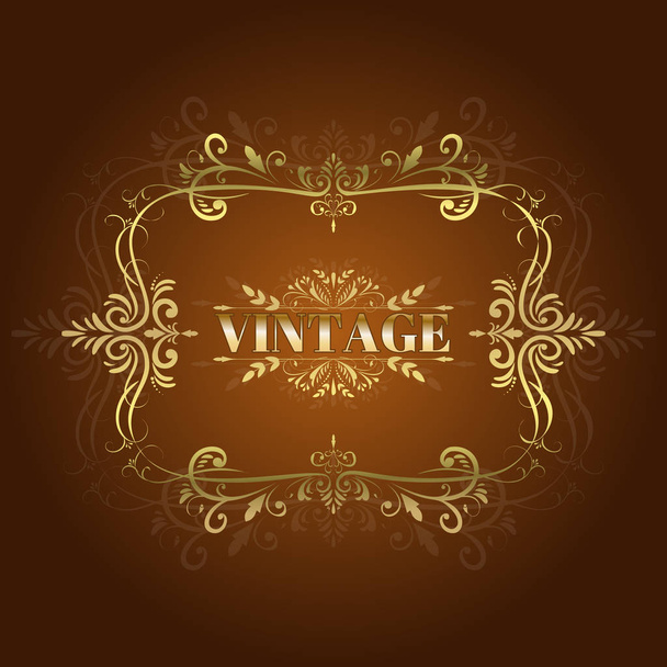Vector vintage victorian frame. - Vector, Image