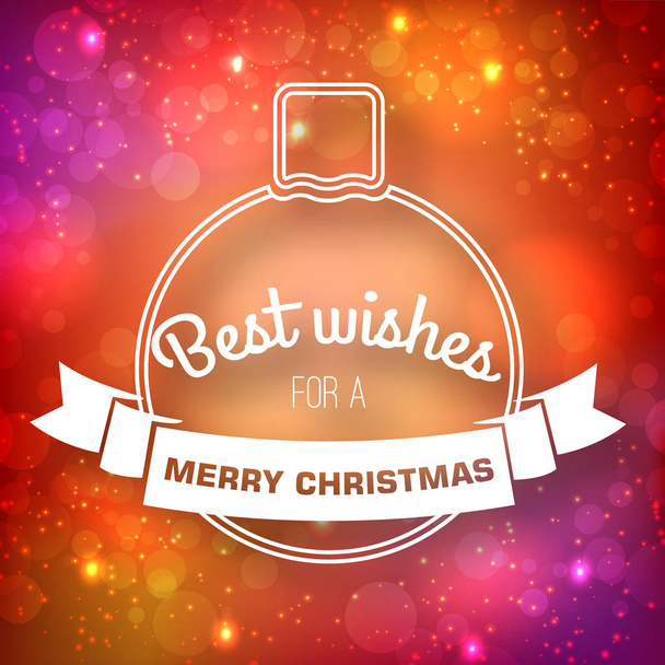 Merry Christmas Decorative Template - Vector, Image