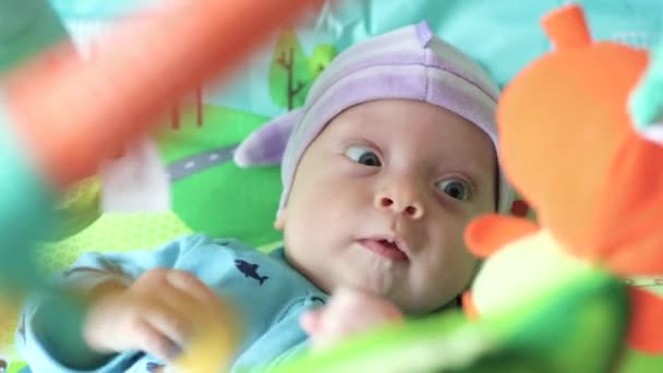 recién nacido mira a los juguetes
 - Imágenes, Vídeo