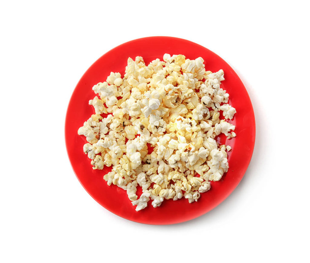 Plate with delicious popcorn - Fotografie, Obrázek