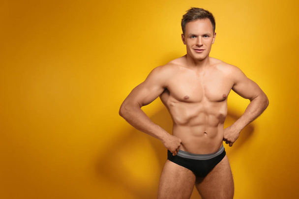 Muscular man in underwear   - Photo, image