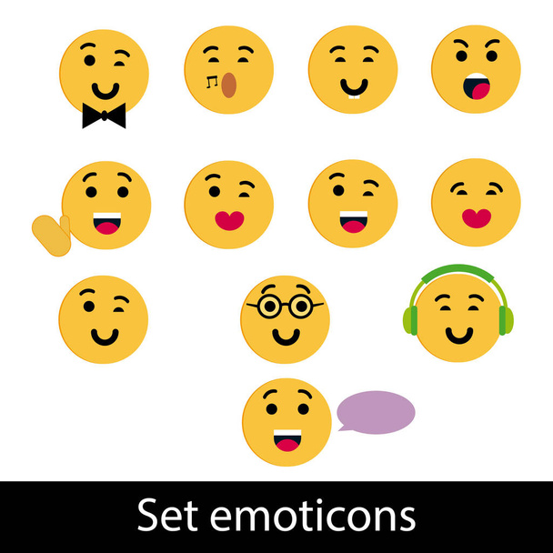 Emoticones varios estilos
 - Vector, Imagen