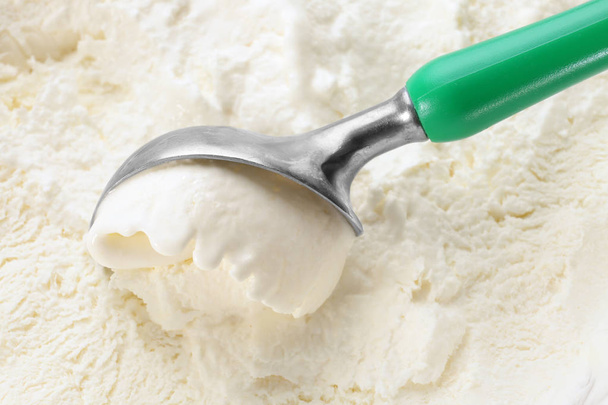 delicious vanilla ice cream - Fotoğraf, Görsel