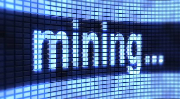 Image de Mining à l'écran
 - Photo, image