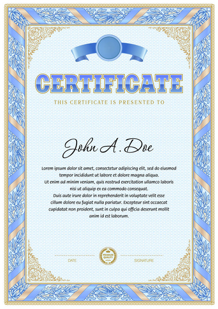 Certificate blank template. - Vector, Image