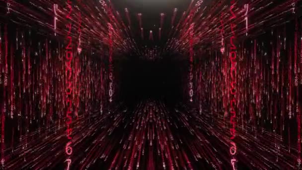 Красный коридор из матричного кода
 - Кадры, видео