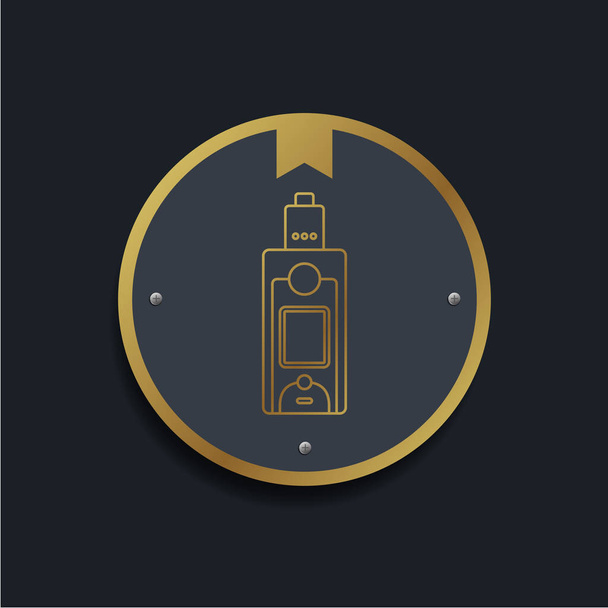 logo elektroniczny przenośny odparowalnik - Wektor, obraz
