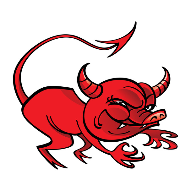 Красный дьявол
 - Вектор,изображение