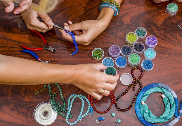 Making of handmade jewellery. - Photo, Image