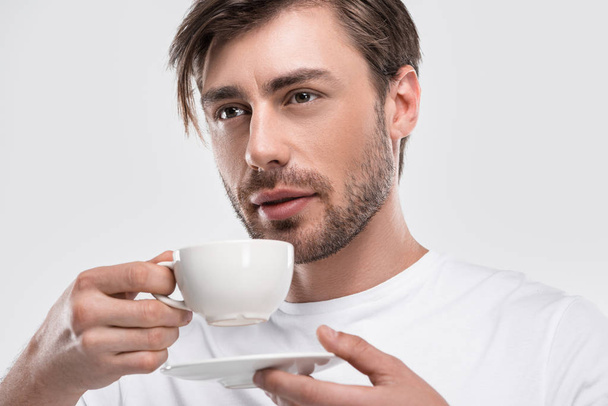 man drinking coffee - Foto, imagen