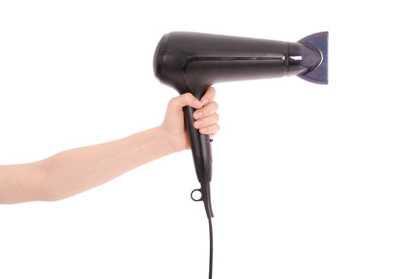 Hair dryer in woman's hand. - Foto, immagini