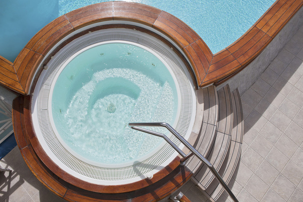 Whirlpool on the deck of a cruise ship - Photo, Image