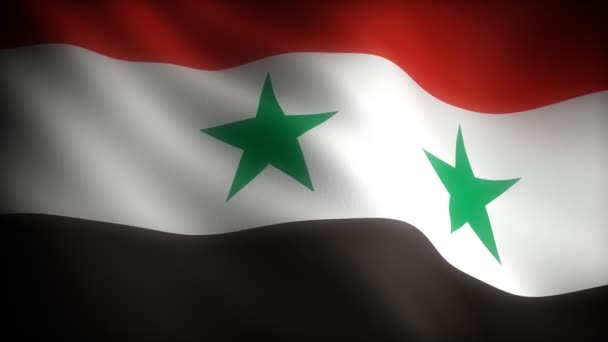 Flaga Syrii - Materiał filmowy, wideo