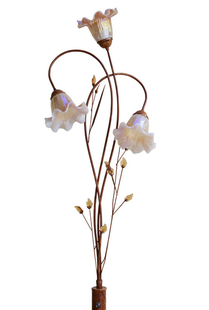 lámpara decorativa flor aislada en blanco
 - Foto, imagen