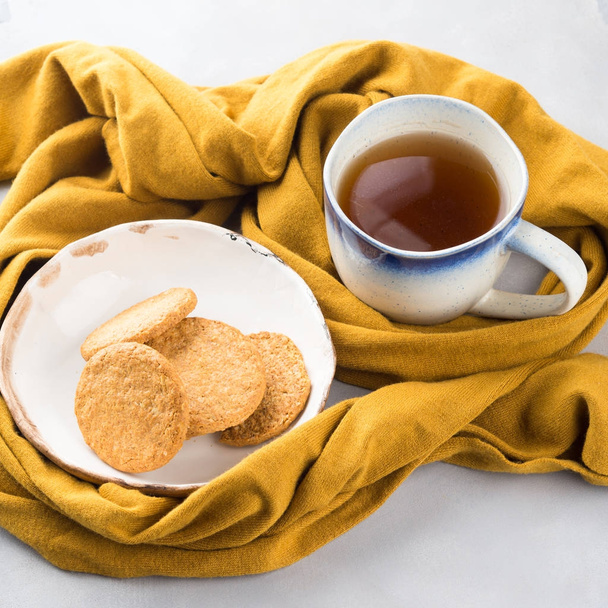 Zimní pohodlí potravin concept s čajem - Fotografie, Obrázek