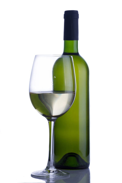 Glass of white wine - Foto, Imagen