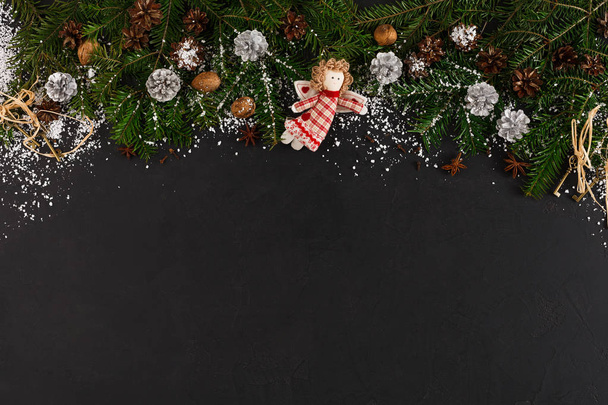 Noel dekorasyon arka plan, kopya alanı - Fotoğraf, Görsel