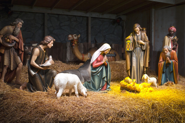 τη σκηνή nativity. - Φωτογραφία, εικόνα