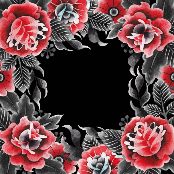 Diseño floral de acuarela
 - Foto, Imagen