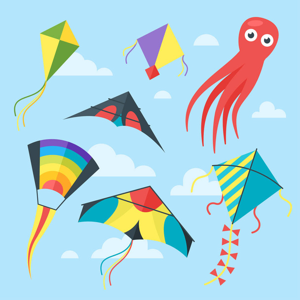 set of kites - Vector, Image