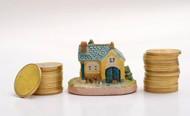 A Dream House koncepció stack aranyat vásárolni - Fotó, kép