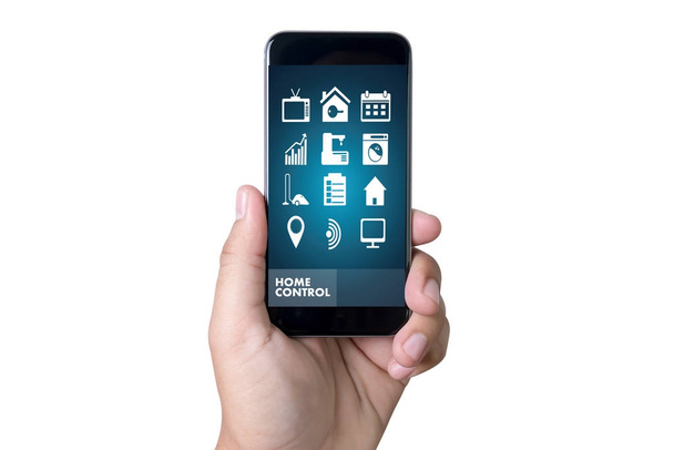 app système Système de télécommande à domicile sur téléphone Immobilier conce
 - Photo, image