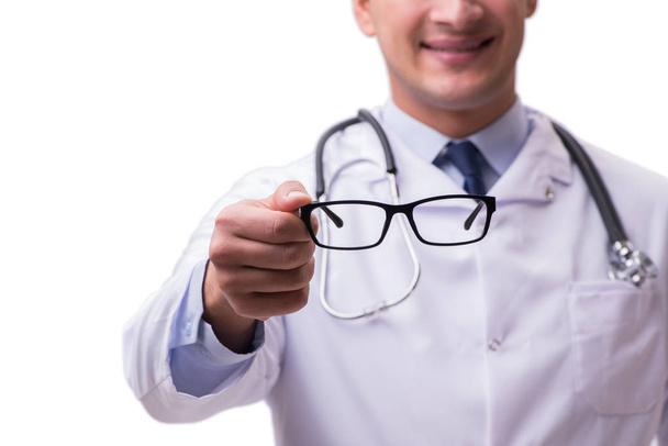 Silmälääkäri lääketieteellinen käsite eristetty valkoinen
 - Valokuva, kuva