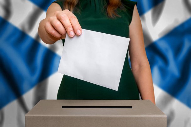 Εκλογές στη Σκωτία - ψηφοφορίας στην κάλπη - Φωτογραφία, εικόνα