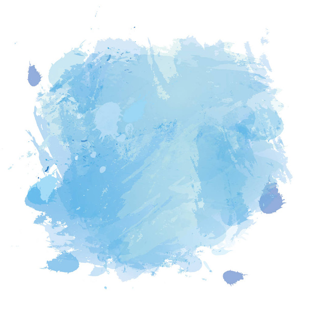 Vektor blau Aquarell Splash Textur Hintergrund. - Vektor, Bild