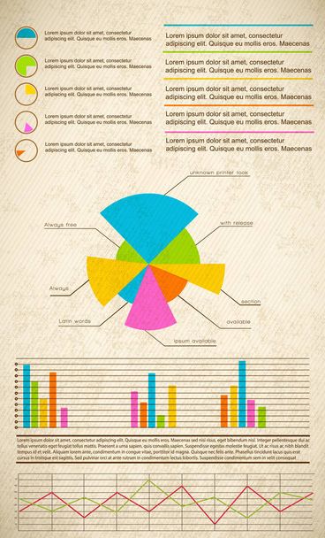 Colorful Infographics Set - Vector, afbeelding