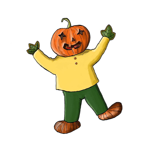 Halloween pompoen figuur - Foto, afbeelding