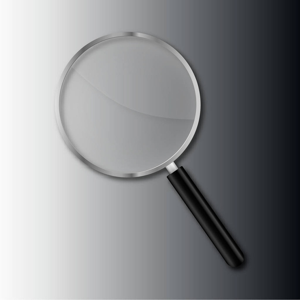 transparent magnify glass vector - Vector, Image