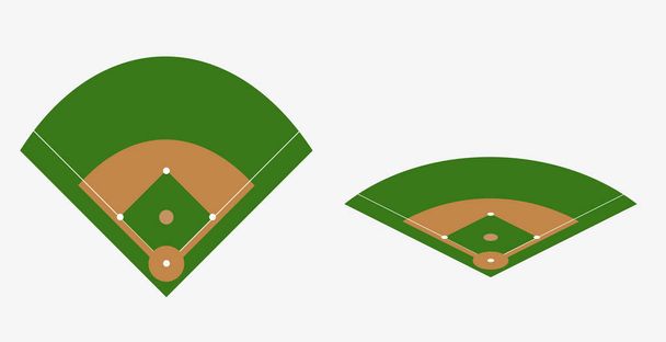 terrain de baseball plan vectoriel
 - Vecteur, image