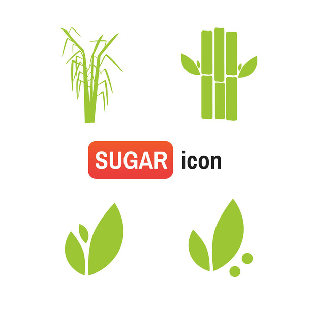ζάχαρη από ζαχαροκάλαμο αγρόκτημα. Ζάχαρη από ζαχαροκάλαμο διάνυσμα εισόδου - Διάνυσμα, εικόνα