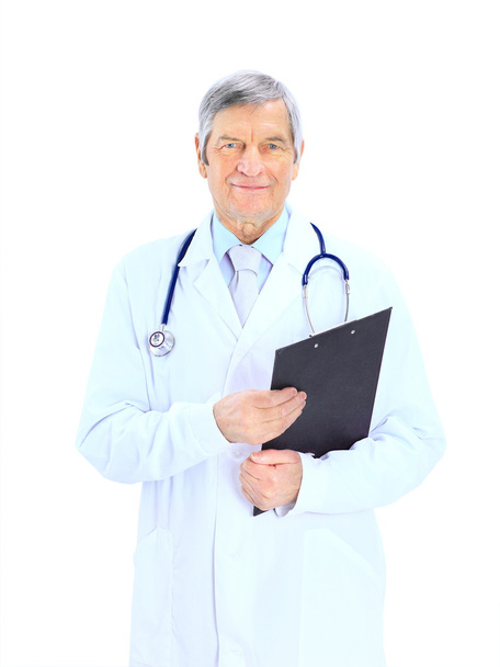 Adult by an experienced doctor. Isolated on a white background. - Photo, Image