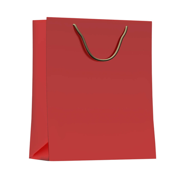 Kırmızı hediye çanta işlemek - Fotoğraf, Görsel