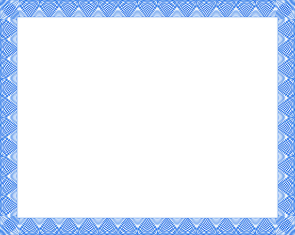Blue vector certificate - Vector, afbeelding