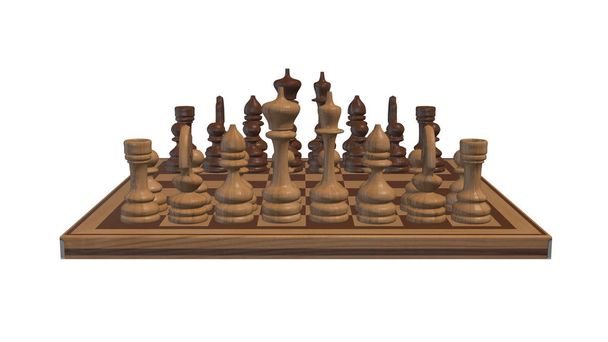 tablero de ajedrez madera juego
  - Foto, imagen